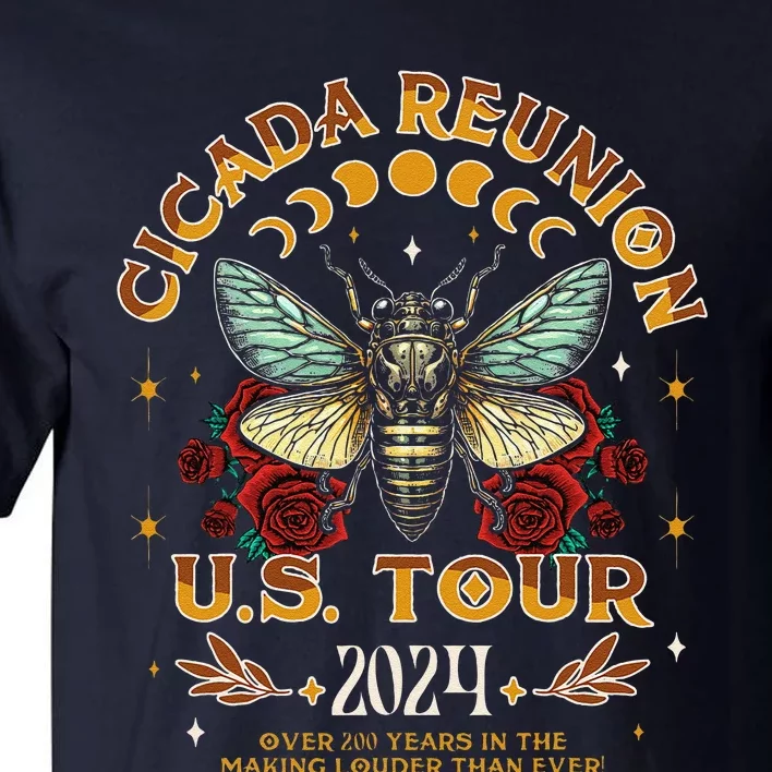 Entomologist Cicada Lover Cicada Reunion Us 2024 Tall T-Shirt