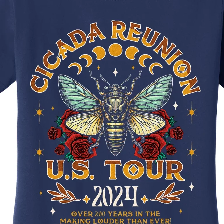 Entomologist Cicada Lover Cicada Reunion Us 2024 Women's T-Shirt