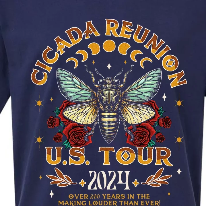 Entomologist Cicada Lover Cicada Reunion Us 2024 Sueded Cloud Jersey T-Shirt