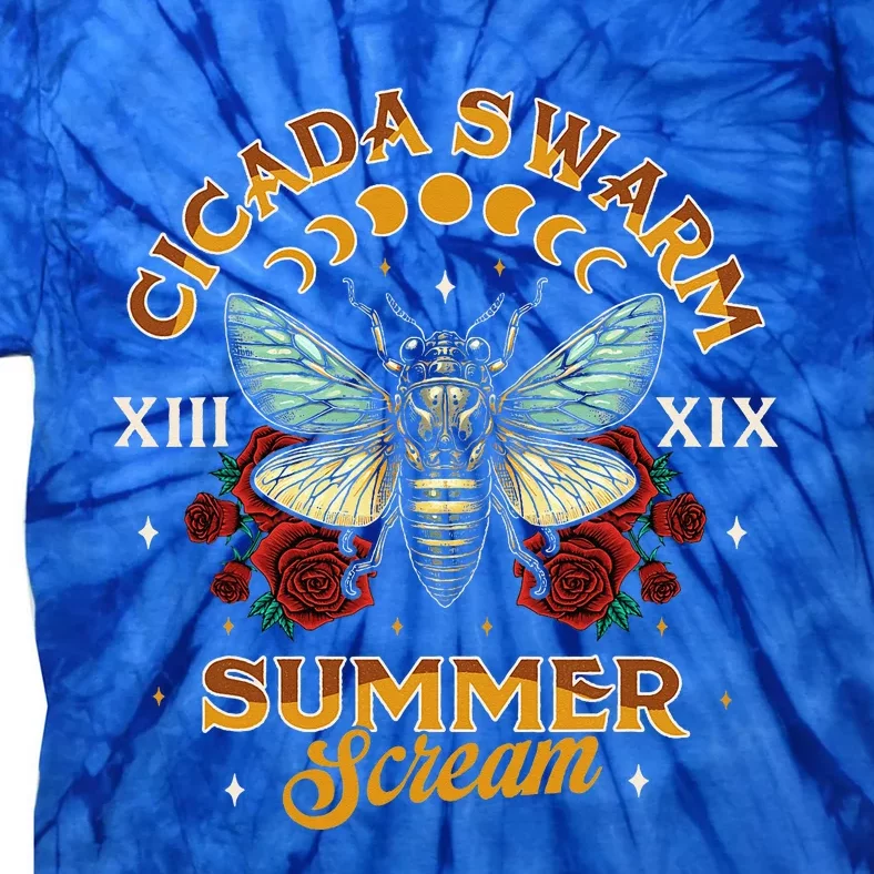 Entomology Cicada Lover 2024 Cicada Swarm Summer Tie-Dye T-Shirt