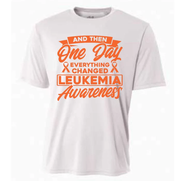 Everything Changed Leukemia Awareness Cooling Performance Crew T-Shirt