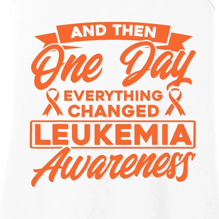 Everything Changed Leukemia Awareness Ladies Essential Tank