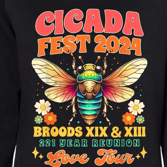 Entomology Cicada Lover Cicada Fest 2024 Broods Xix & Xiii Womens California Wash Sweatshirt