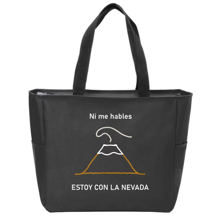 Estoy Con La Nevada (Oscuro) Zip Tote Bag