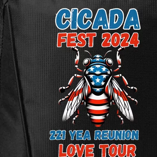 Entomology Cicada Lover Cicada Fest 2024 City Backpack