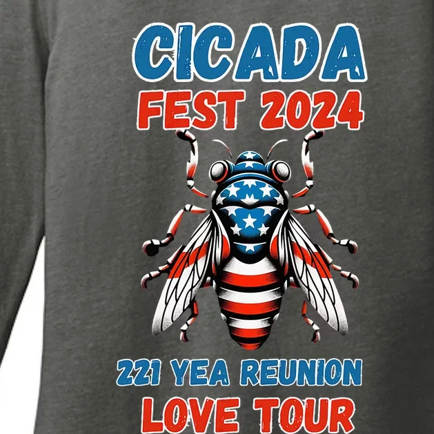 Entomology Cicada Lover Cicada Fest 2024 Womens CVC Long Sleeve Shirt