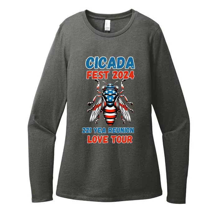 Entomology Cicada Lover Cicada Fest 2024 Womens CVC Long Sleeve Shirt