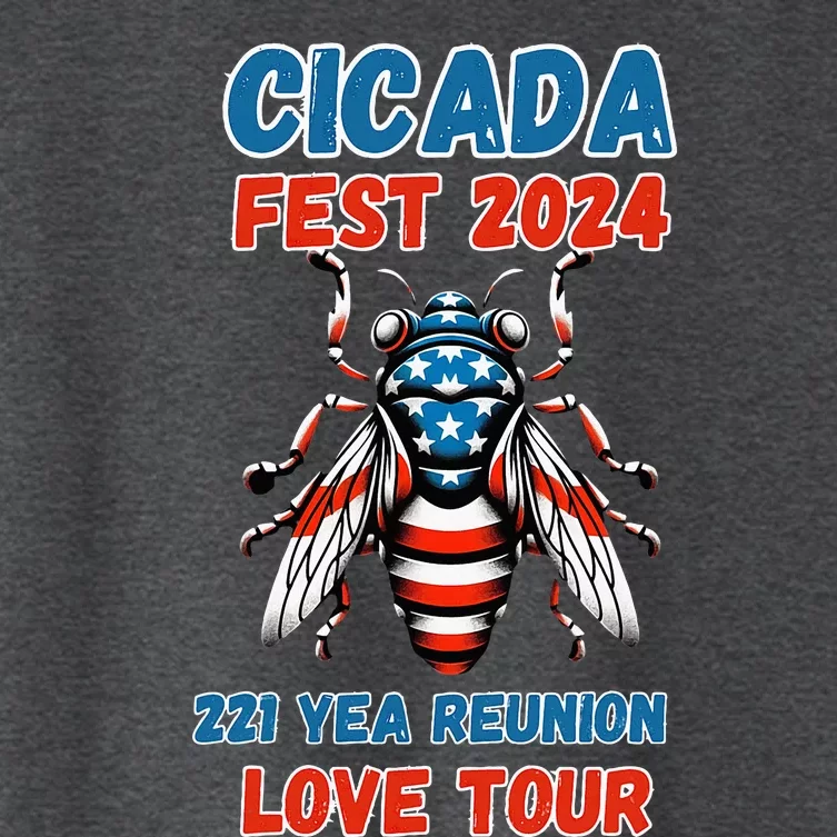 Entomology Cicada Lover Cicada Fest 2024 Women's Crop Top Tee