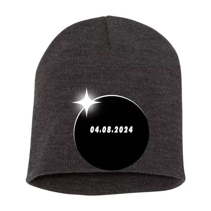 Eclipse 04.08 2024 Short Acrylic Beanie