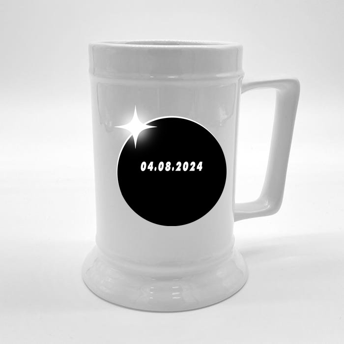 Eclipse 04.08 2024 Front & Back Beer Stein