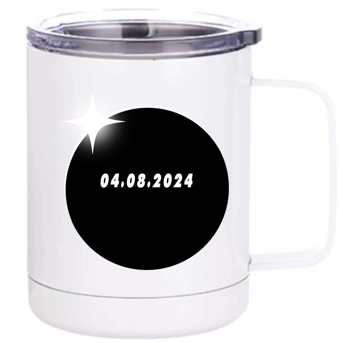 Eclipse 04.08 2024 Front & Back 12oz Stainless Steel Tumbler Cup