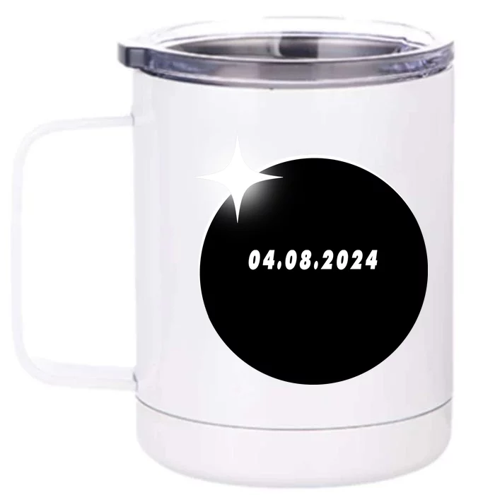 Eclipse 04.08 2024 Front & Back 12oz Stainless Steel Tumbler Cup