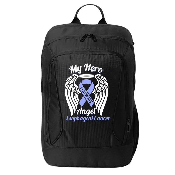 Esophegeal Cancer My Hero Is Now My Angel Wings Gift City Backpack