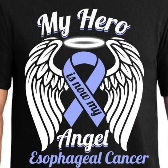 Esophegeal Cancer My Hero Is Now My Angel Wings Gift Pajama Set