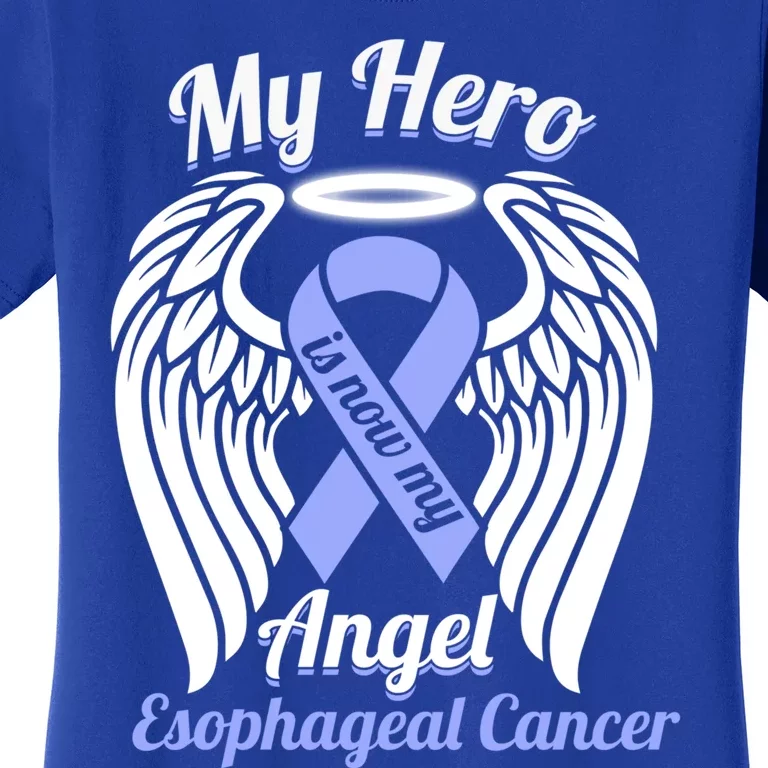 Esophegeal Cancer My Hero Is Now My Angel Wings Gift Women's T-Shirt