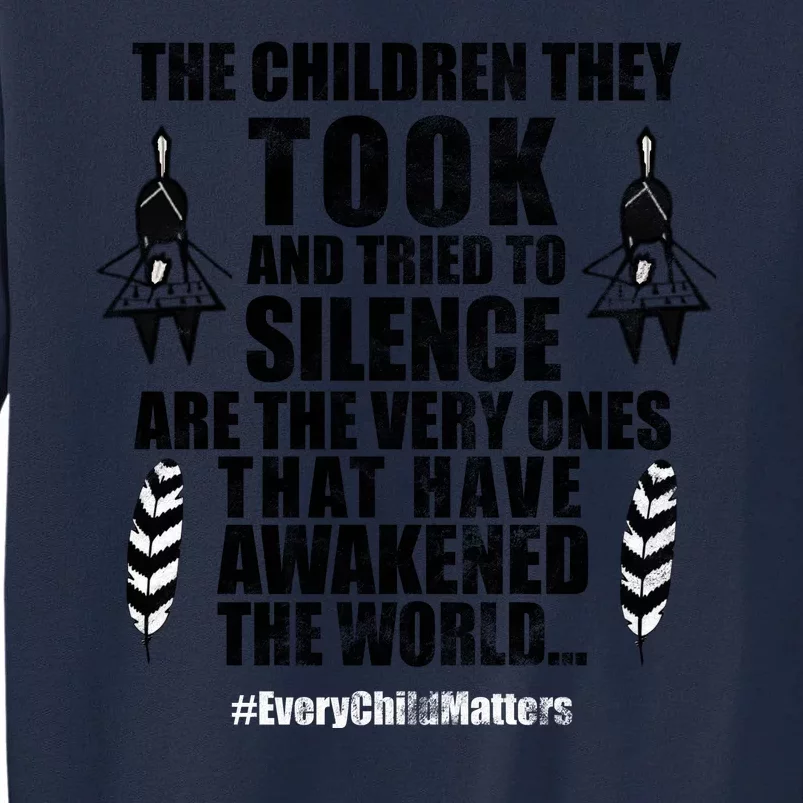 Every Child Matters Quote Tall Sweatshirt