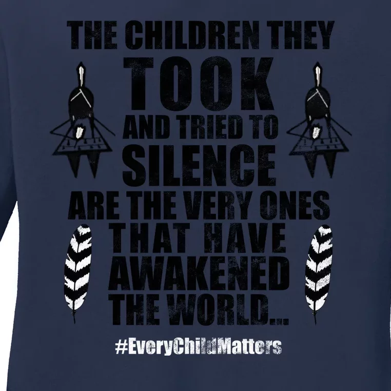 Every Child Matters Quote Ladies Long Sleeve Shirt