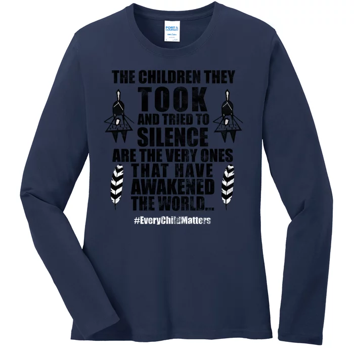 Every Child Matters Quote Ladies Long Sleeve Shirt