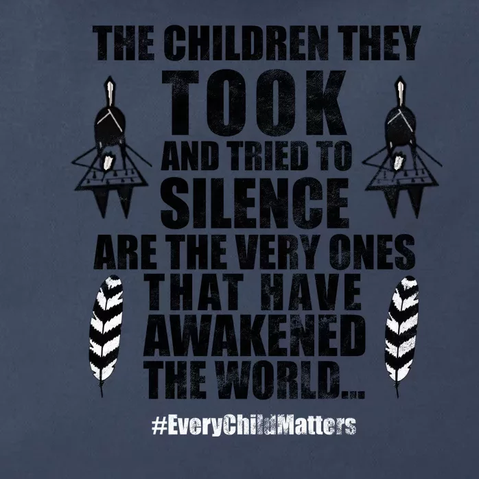 Every Child Matters Quote Zip Tote Bag