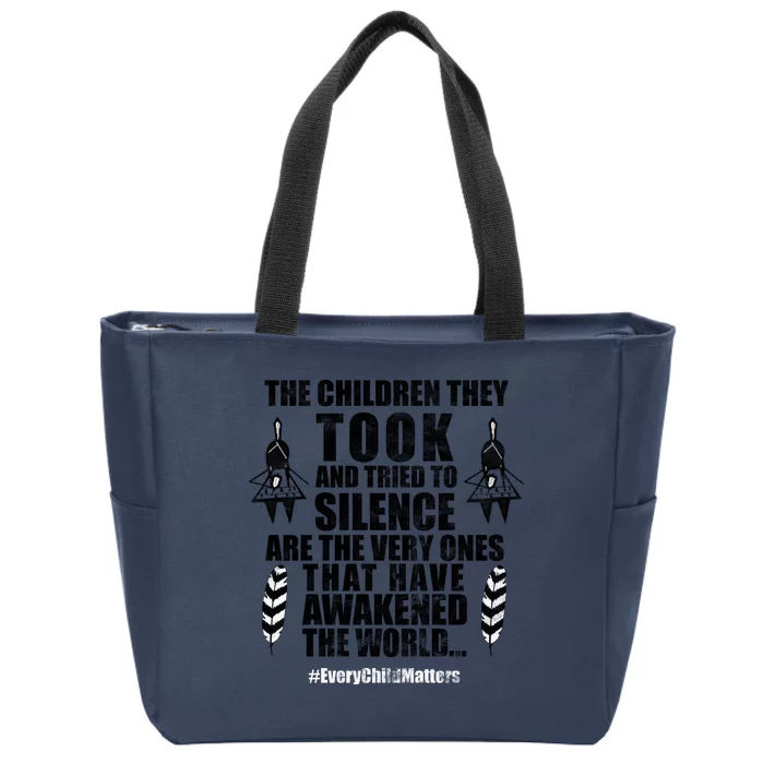 Every Child Matters Quote Zip Tote Bag