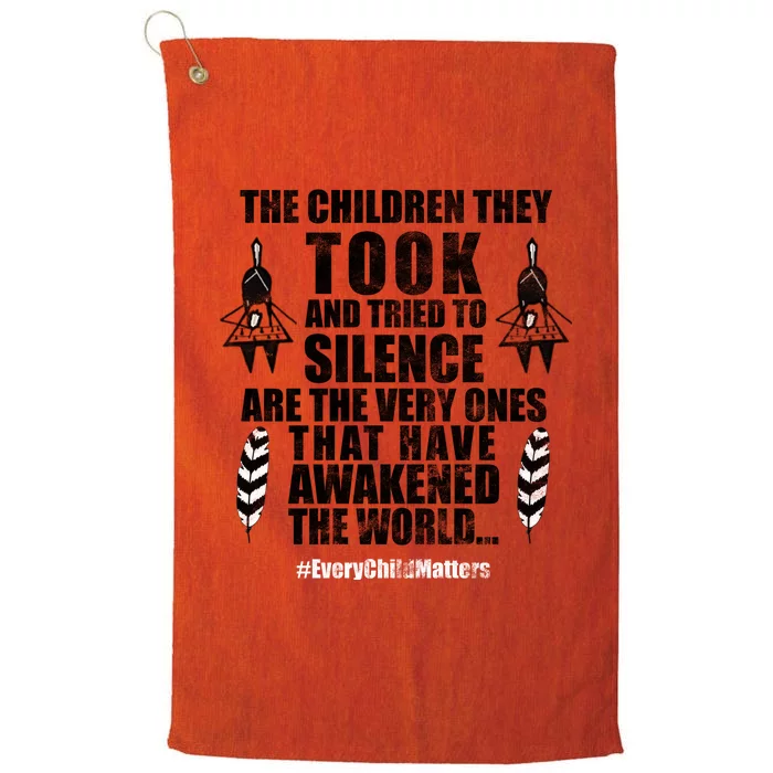 Every Child Matters Quote Platinum Collection Golf Towel