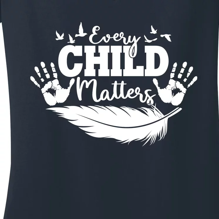 Every Child Matter Celebrate Orange Day Women's V-Neck T-Shirt