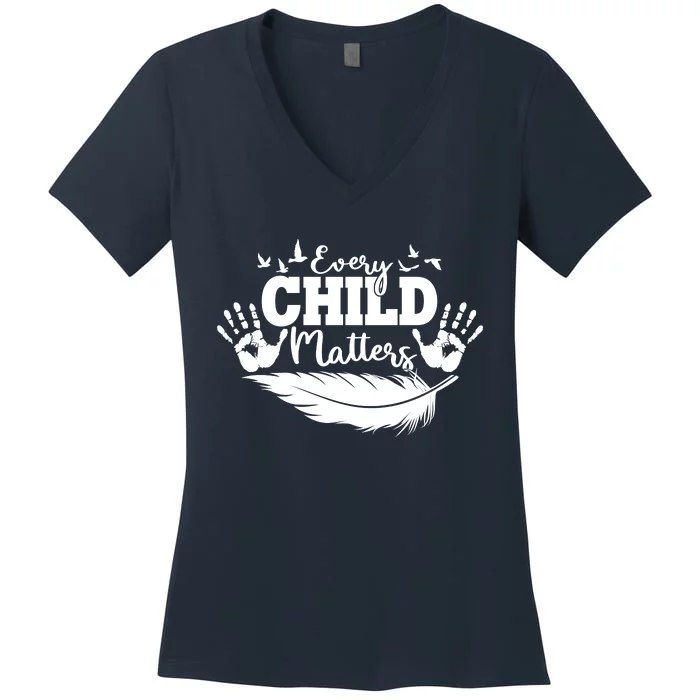 Every Child Matter Celebrate Orange Day Women's V-Neck T-Shirt