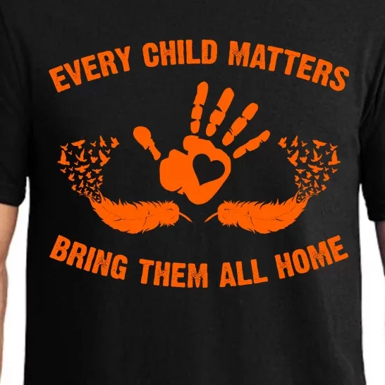 Every Child Matters Bring Them All Home Orange Handprint Pajama Set