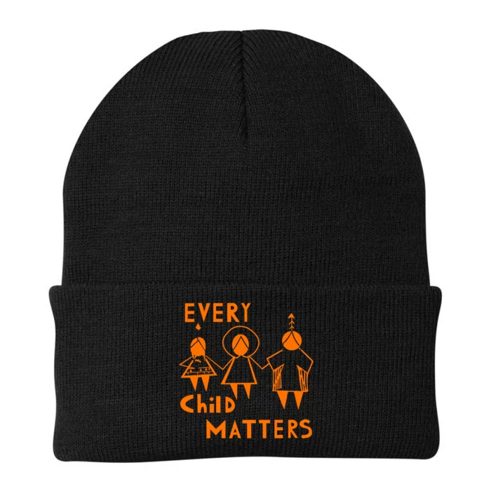 Every Child Matters Orange Print Knit Cap Winter Beanie