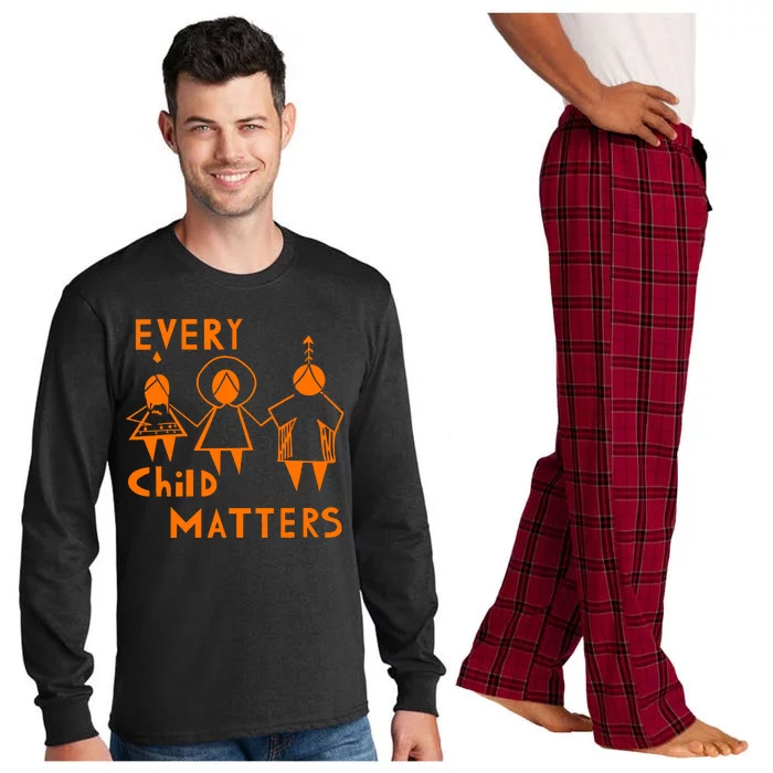 Every Child Matters Orange Print Long Sleeve Pajama Set