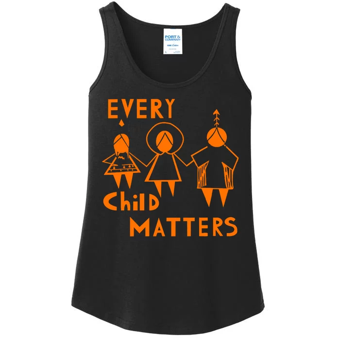 Every Child Matters Orange Print Ladies Essential Tank