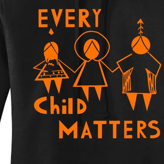 Every Child Matters Orange Print Women's Pullover Hoodie