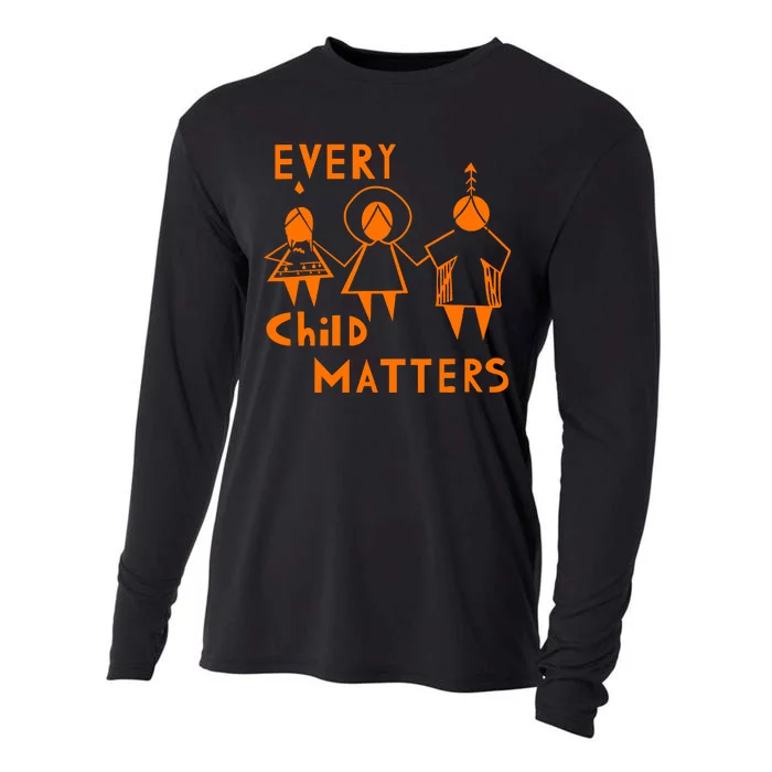 Every Child Matters Orange Print Cooling Performance Long Sleeve Crew