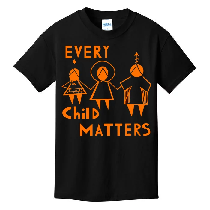 Every Child Matters Orange Print Kids T-Shirt