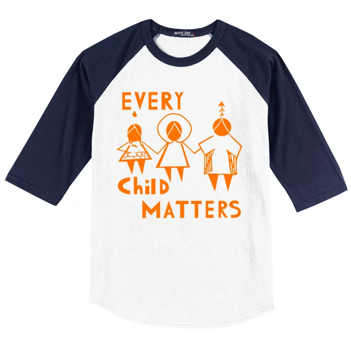 Every Child Matters Orange Print Baseball Sleeve Shirt