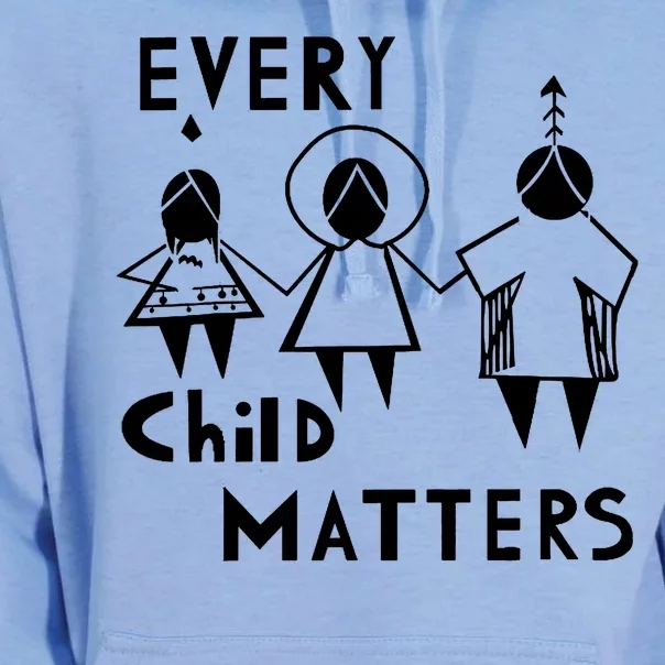 Every Child Matters Black Print Orange Unisex Surf Hoodie