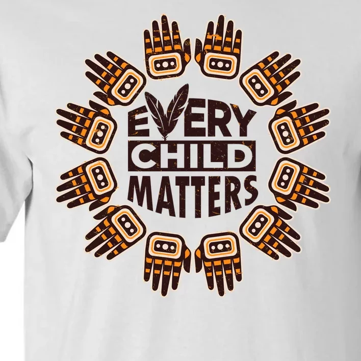 Every Child Matters Native American Hand Pattern Tall T-Shirt