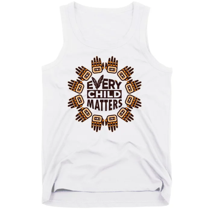 Every Child Matters Native American Hand Pattern Tank Top