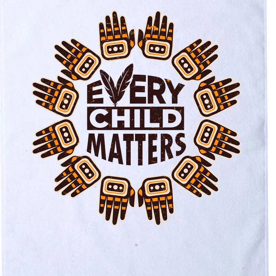 Every Child Matters Native American Hand Pattern Platinum Collection Golf Towel