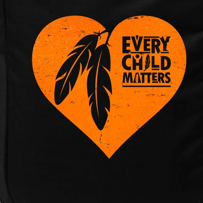 Every Child Matters Native American Feather Heart Impact Tech Backpack