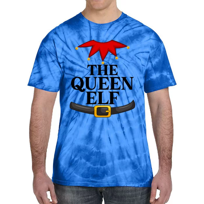 Elf Costume Matching Family Group The Queen Elf Christmas Gift Tie-Dye T-Shirt