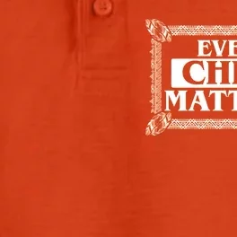 Every Child Matters Native American Indigenous Children Orange Day Dry Zone Grid Performance Polo