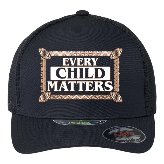 Every Child Matters Native American Indigenous Children Orange Day Flexfit Unipanel Trucker Cap