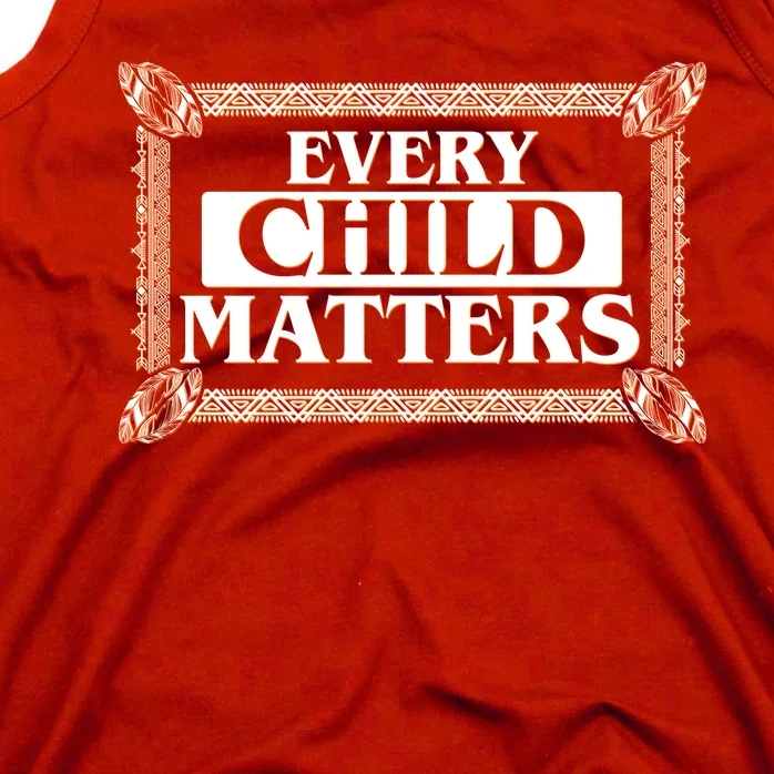 Every Child Matters Native American Indigenous Children Orange Day Tank Top