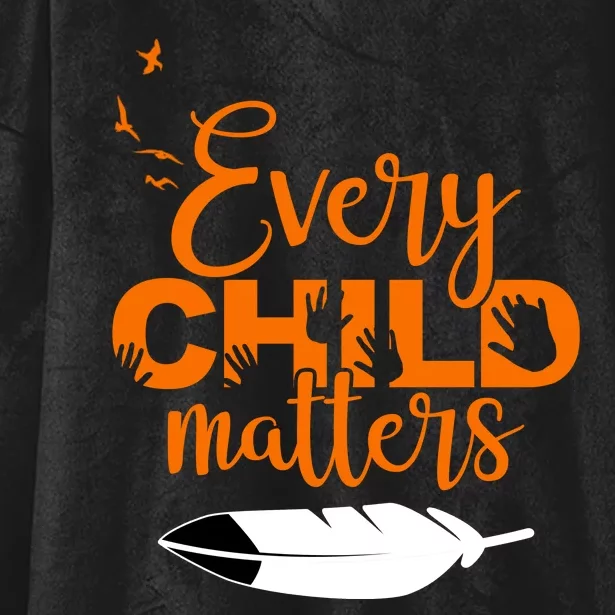 Every Child Matters Childhood Cancer Awareness Hooded Wearable Blanket