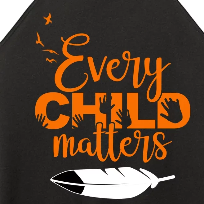 Every Child Matters Childhood Cancer Awareness Women’s Perfect Tri Rocker Tank