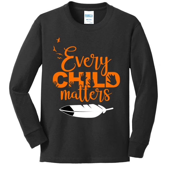 Every Child Matters Childhood Cancer Awareness Kids Long Sleeve Shirt