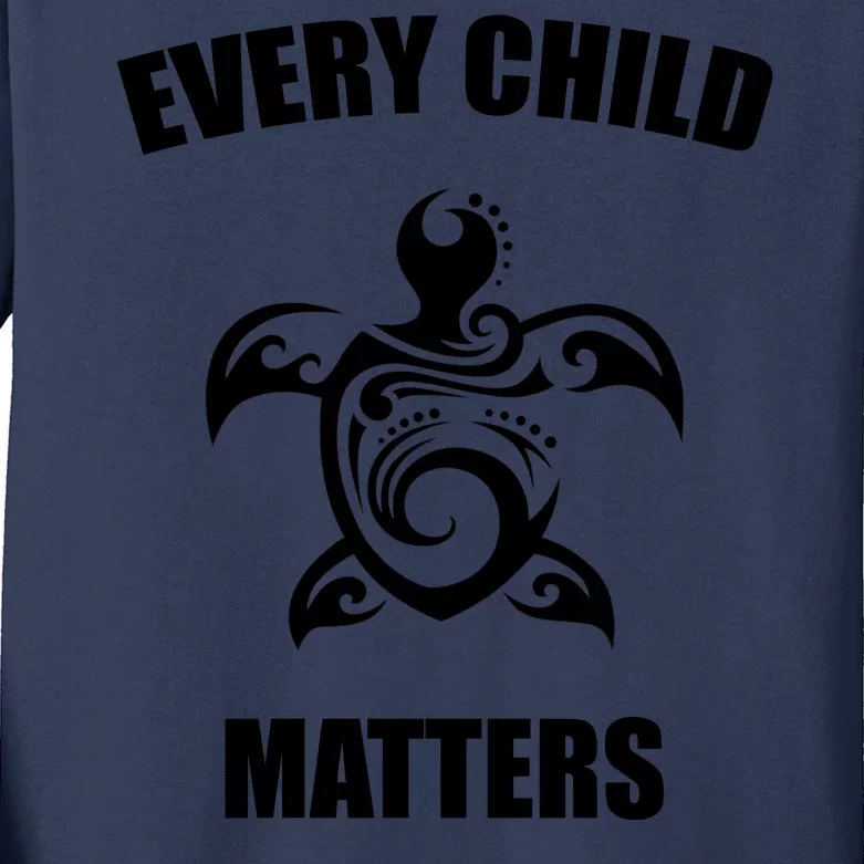 Every Child Matters Turtle Orange Day Kids Long Sleeve Shirt