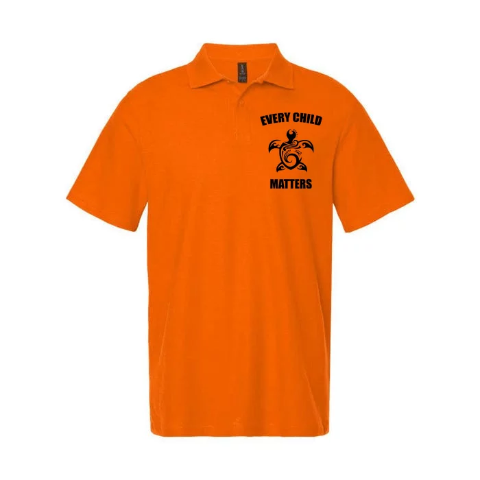 Every Child Matters Turtle Orange Day Softstyle Adult Sport Polo