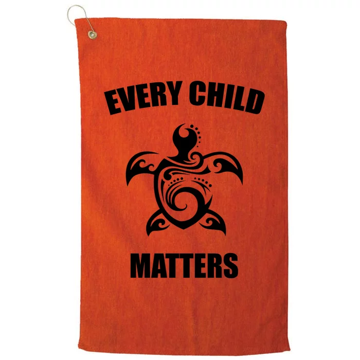 Every Child Matters Turtle Orange Day Platinum Collection Golf Towel